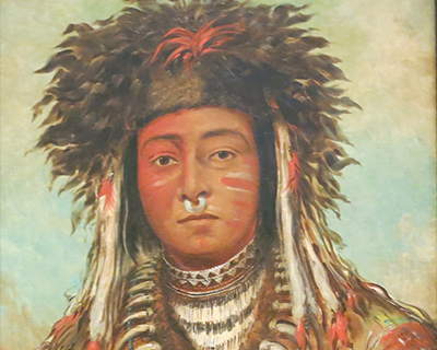 boy chief ojibbewey george catlin